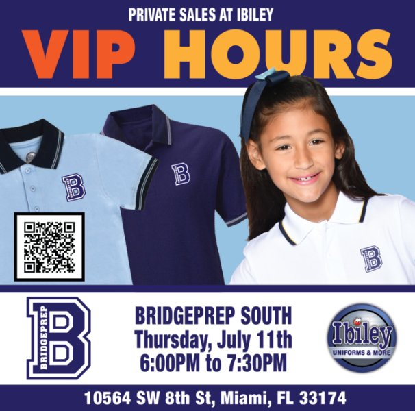 Private Uniform Sale at Ibiley Uniforms  10564 SW 8th Street Miami, FL 33174 